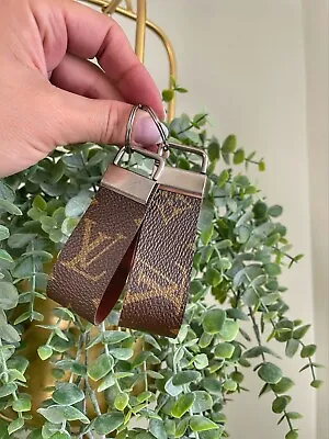 Repurposed / Upcycled Keychain  Made From Authentic Pre Loved Louis Vintage Bag  • $25