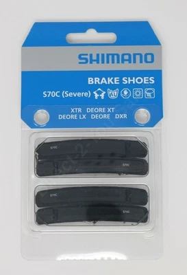 £10.95 • Buy Full Set Shimano S70c Xtr, Xt, Lx, Deore V- Brake Shoe Cartridge Insert