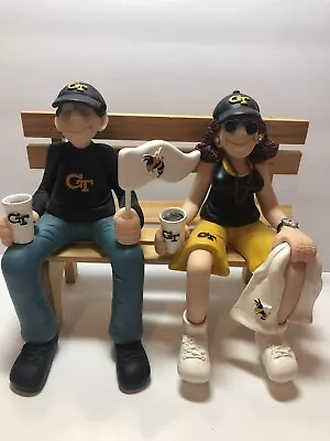 Georgia Tech Yellow Jackets -D. Manning-Male And Female Shelf Sitter With Bench • $29.95