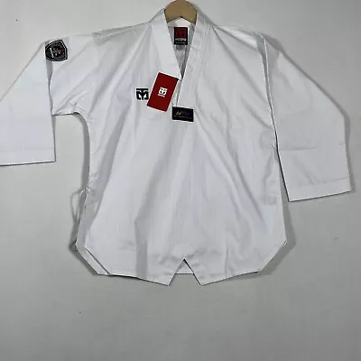 Mooto Jacket Shirt Taekwondo Competition WTF White Sz 150(1) • $73.40