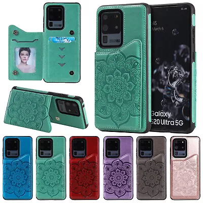 $15.68 • Buy For Samsung S20FE S21+ S20+ S10 5G S9+ S8 Shockproof Leather Wallet Case Cover 