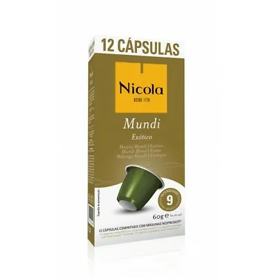£7.36 • Buy Nicola Mundi Blend Nespresso Compatible (12 X Pods / Capsules) From Portugal