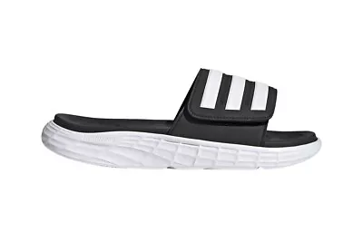 $86 • Buy Adidas Men's Duramo SL Slides Slip On Sandals US 11 /EU 45 1/3 BLK/WHT Footwear