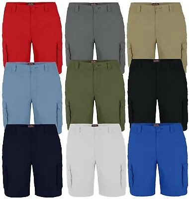 WestAce Mens Cargo Combat Shorts Casual Work Wear Cotton Chino Half Pants • $17.39