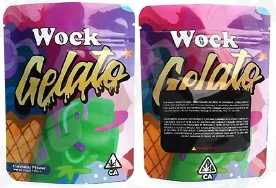 25 Count - 3.5 Gram Mylar Bags - Food Storage Snack Bags ( Wock Gelato ) • $9.99