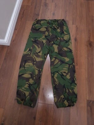 £18 • Buy British Army DPM Combat GoreTex Elasticated Waterproof Trousers - 75/88/104