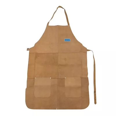 Heavy Duty Suede Leather Welders / Carpenters Apron Full Length / Brand New UK • £12.79