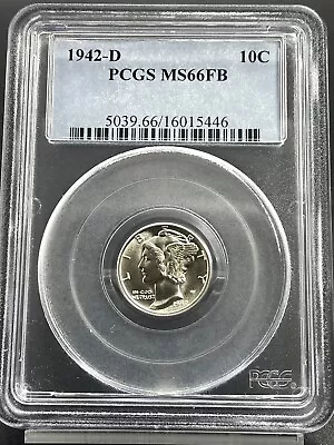 1942-D Mercury Dime PCGS MS66 FB • $85