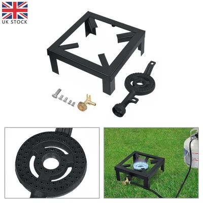 £22.16 • Buy LPG Gas Burner Cooker Cast Iron Boiling Ring Restaurant Catering Large Stove Top