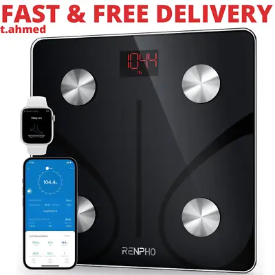 RENPHO Bluetooth Body Fat Scale Smart BMI Scale Digital Bathroom Weight Scale • $49.99