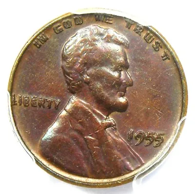 1955 Doubled Die Obverse Lincoln Cent 1C Penny DDO FS-101 - PCGS AU Details • $2132.75