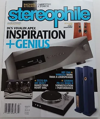$5.99 • Buy Stereophile Magazine March 2023 Inspiration + Genius Featured Article