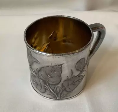 Antique Hartford Silver Plate Child Cup Quadruple Plate Engraved “Louie” Lovely! • $18.99