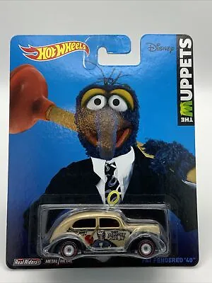 2014 Hot Wheels Pop Culture Disney Muppets Gonzo ‘40 Fat Fendered Ford Bdr65 • $7.88