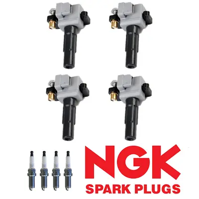 4 Ignition Coil & NGK Iridium Spark Plug For Subaru Legacy WRX 2.5L Turbo UF508 • $139.04