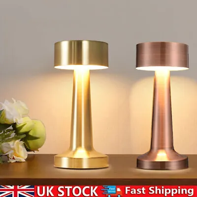 Led Cordless Touch Sensor Table Lamp Rechargeable Dimmable Restaurant Bar Lights • £11.90