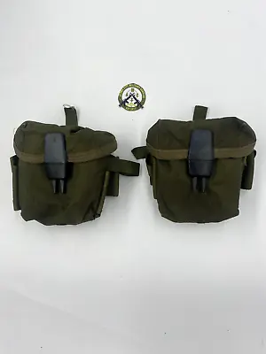 US Army Vietnam M1967 Nylon Rifle Magazine Pouch M1967 For 20rd Mags Pair Of Two • $49.95