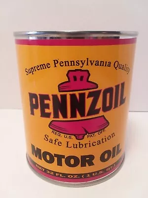 $9.99 • Buy Vintage Pennzoil Motor Oil Can 1 Qt.  -  ( Reproduction Collectible )
