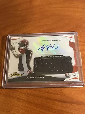 AJ McCarron 2014 Topps Finest Auto Rookie Card Jersey Relic RC A.J. • $11.99