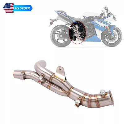 Exhaust Mid Pipe Connect Link Tube Slip On Original For Yamaha YZF R1 2009-2014 • $113