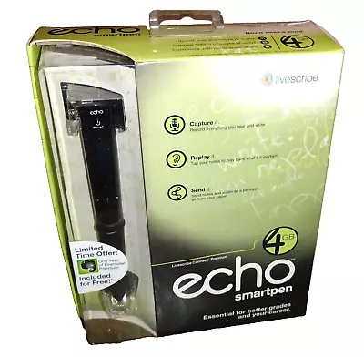 Livescribe ECHO 4GB Smartpen W/Voice Recorder (APA-00006) New In Box • $89.99