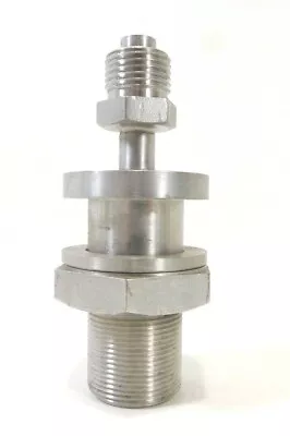 $85 • Buy High Vacuum Feedthrough Fluid Liquid Water Feedthrough 1 Inch Base Plate