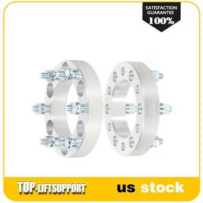 $45.62 • Buy 2x 1.25 Inch 6x5.5 Wheel Spacers 12x1.5 Fits Toyota Tacoma Chevy Colorado GMC