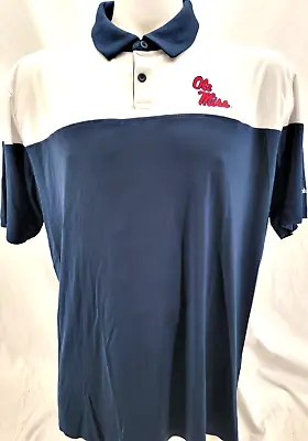 NEW Mississippi Ole Miss Rebels Columbia Golf Collared SS Polo Shirt Mens 2XL • $25.49