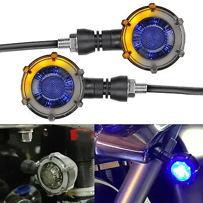 Motorcycle Flowing LED Turn Signal Blinkers Indicator DRL Light For Yamaha Honda • $9.49