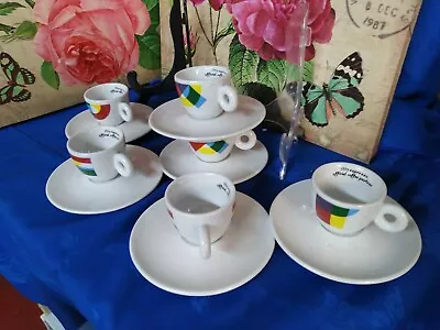 £120 • Buy 6 X Illy Expo Milano Espresso Cup & Saucer LPA Made In ITALY