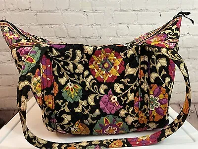 ❤️ VERA BRADLEY Suzani Get Going / Carried Away XL TOTE Black Beige Floral • $29
