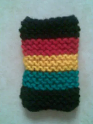 £9.99 • Buy Hand Knitted Rasta Reggae Ska Mobile Phone Sock/cover/case New Fits Most Mobiles