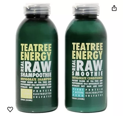 Teatree Energy Real Raw Shampoothie & Conditioner 12 FL OZ Each New • $19