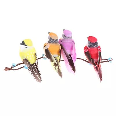 Mini Fake Birds Artificial Feather Foam Doves Wedding Decor Venue Orname_-_ • $6.37