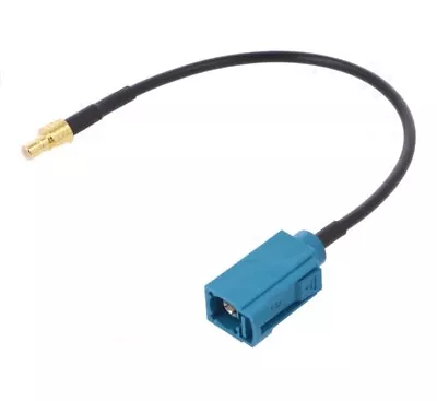 Female Blue Fakra  Connector To SMB Male Brass Fitting Connector Adaptor Lead • £13.22