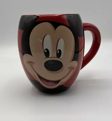 Walt Disney Theme Parks Mickey Mouse Red Coffee Cup Mug OH BOY! • $12.99