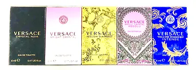 NEW Sealed Versace Miniatures Perfume Cologne Collection Set Women 5ml . 17oz • $49.99