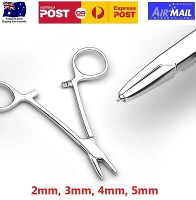 £11.30 • Buy Micro Dermal Anchor Hemostat Forceps Dermal Top Holder Piercing Clamp - 4 Sizes