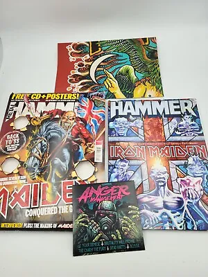 METAL HAMMER Magazine 242 Iron Maiden April 2013 W/ CD & Poster • $59.99