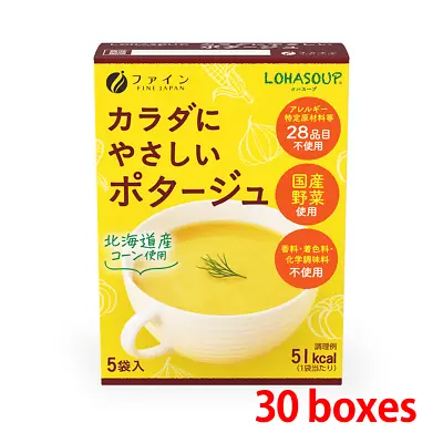 FINE JAPAN Japanese Corn Soup 5serving Unscented Vegan  No Food Coloring Set 30 • $150
