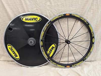 Mavic Time Trial Wheelset Comete Carbon Disc Clincher Cosmic Carbone SL SSC 700c • $1000