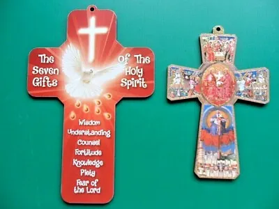 Confirmation Holy Spirit Cross Decorated Mdf Wall Cross For Confirmations • £3.85