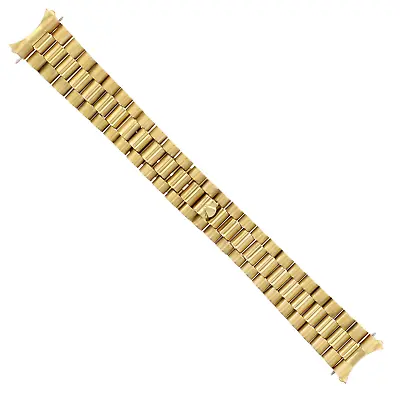 President Watch Band Solid Bracelet For 34mm Rolex Date Watch 19mm Gold Gp • $49.95