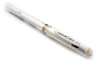 Uni-Ball Signo Gel Impact UM-153 - Broad Rollerball - Gold - Silver - White • £3.29