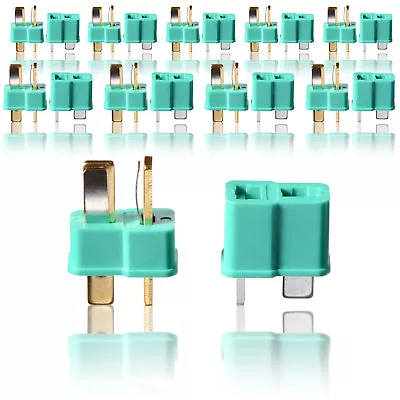 High Current T Connectors T Plug T Socket Green W Deans 10 Pair PartCore 1002 • $20.45