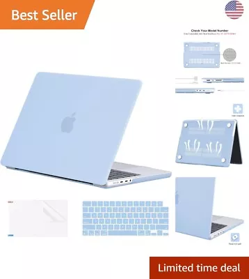 MacBook Pro 14  Case - Hard Shell With Keyboard Cover & Screen Protector - Blue • $27.35