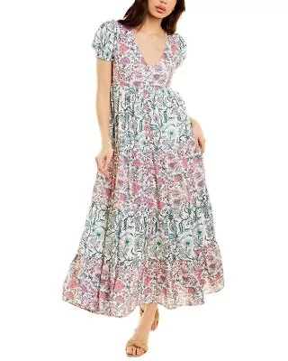 Celina Moon Tiered Midi Dress Women's Pink Xs • $69.99