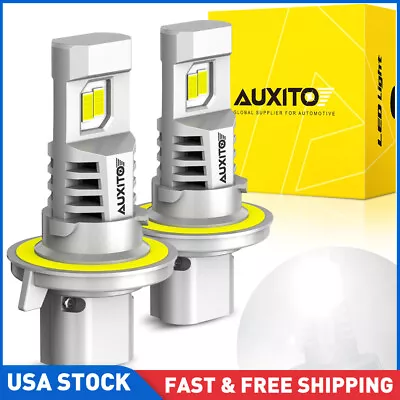 AUXITO LED H13 9008 Headlight High Low Beam Super Bright Bulbs 6500K CANBUS Set • $38.99