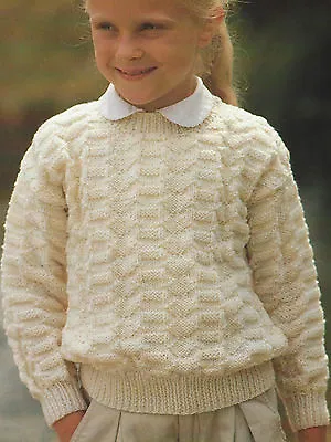 Girls Sweater Knitting Pattern DK 22-30  Boys  488 • £2.09