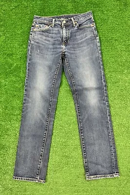 Levis Lot 511 Premium BIG E Stretch Denim Jeans Leather Mens Size 30x30 • $24.99